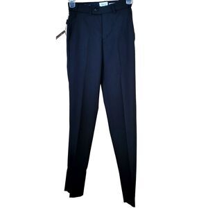 28x29 Unfinished Hem Men’s Dress Pants — David Major Select Trim Fit Black